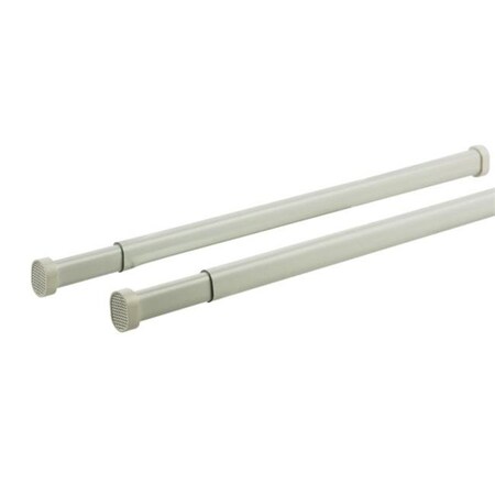 KN629-1 Allison Tension Curtain Rod White - 16 in.